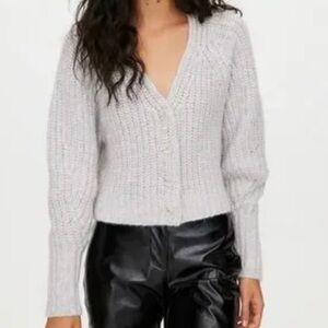 Aritzia Wilfred Posey Knit Sweater Cotton Candy Size L – Like New